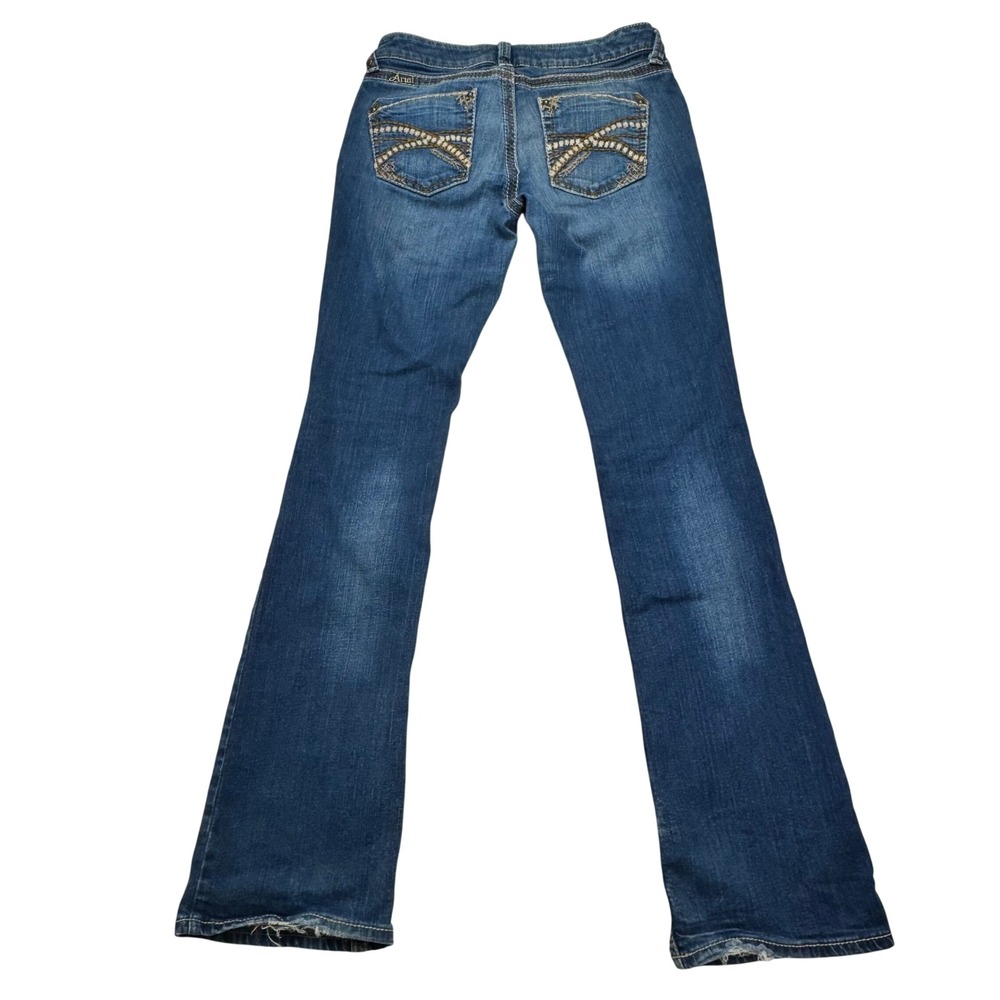 Ariat Real Denim Womens 27L Bootcut Jeans Medium Wash Embroidered Low Rise